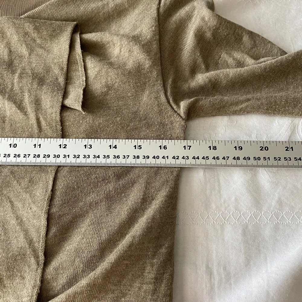 Zara‎ Knit Women's Open Front Knit Cardigan Wrap Long Sleeve Lined Size Medium - Picture 7 of 10